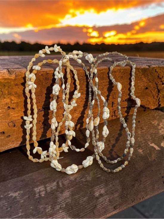 Jewelry - 🫶🏻 3 Handcrafted Natural Shell Beaded Necklaces